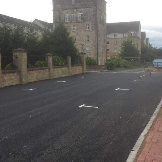 From start to finish , new car park completed today . Haymarket , Edinburgh .