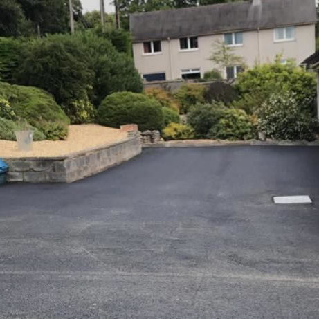 Travel business new tarmac driveway