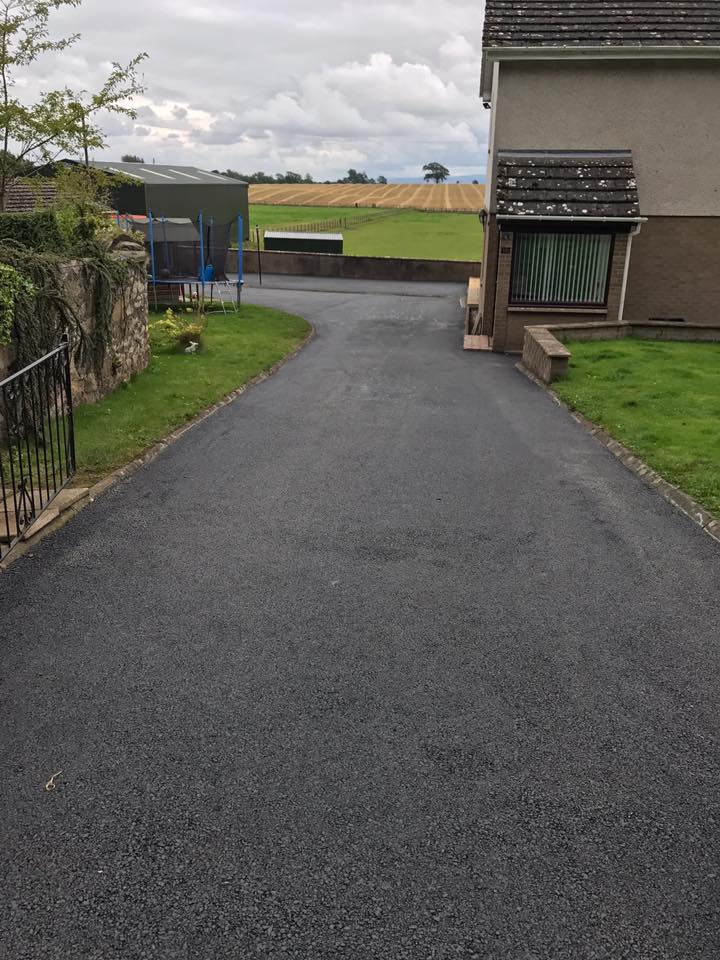 New tarmac driveway in Duns, Scottish Borders