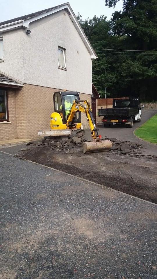 New tarmac driveway in Duns, Scottish Borders