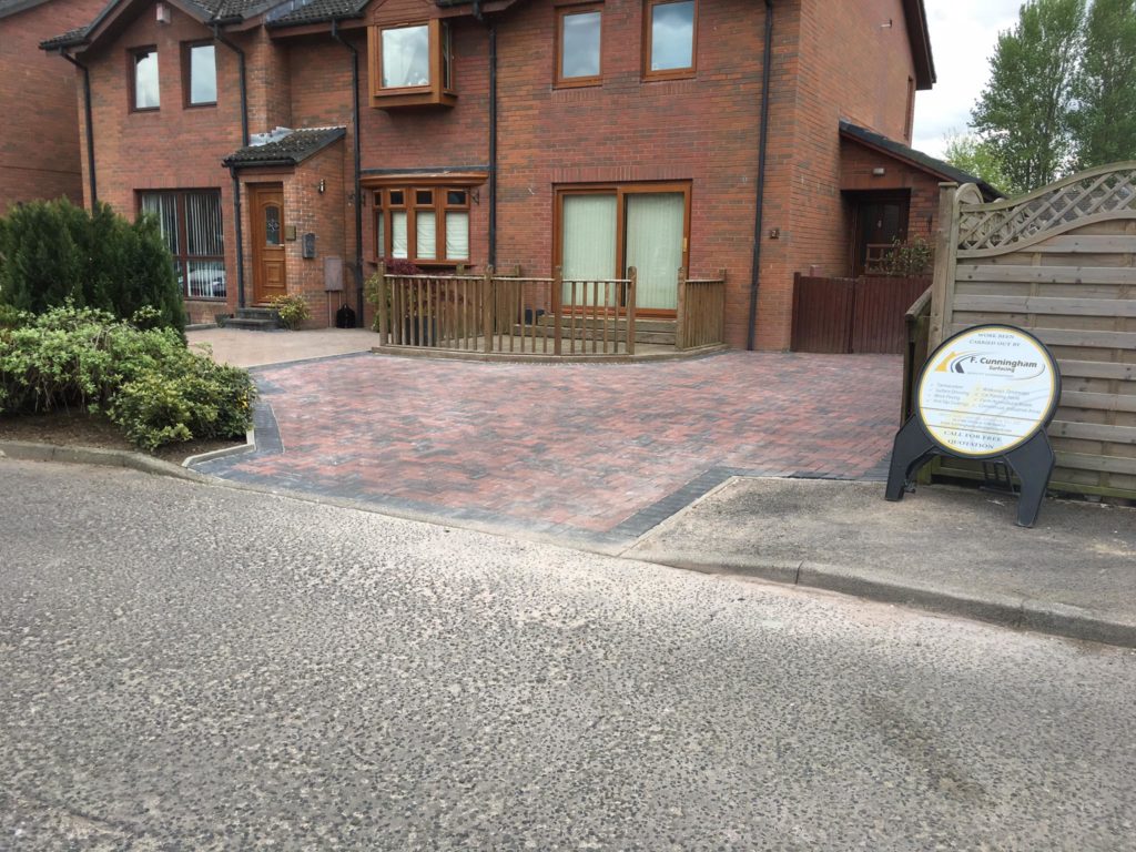 After: Mono-block driveway Selkirk, Scottish Borders