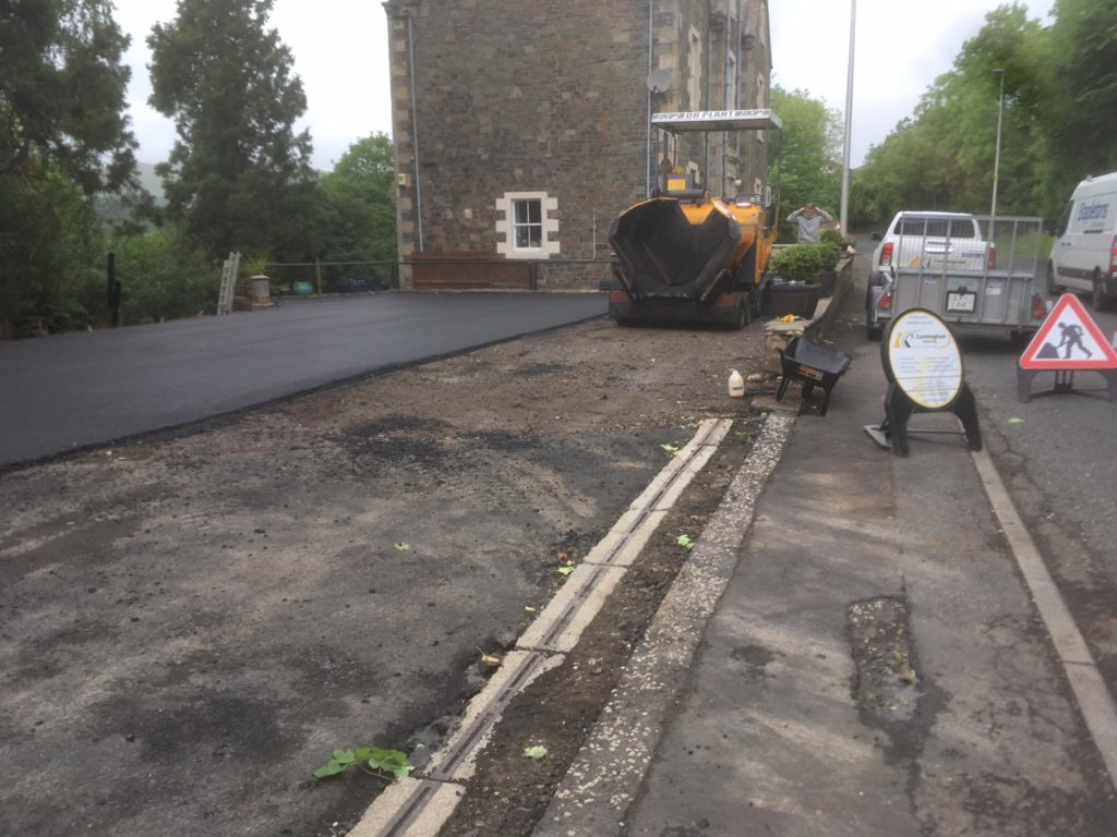 Before: New drive and parking area on A7, Galashiels