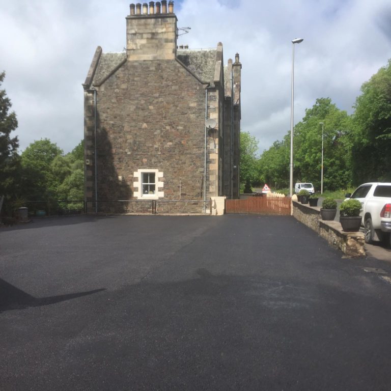 New drive and parking area on A7, Galashiels