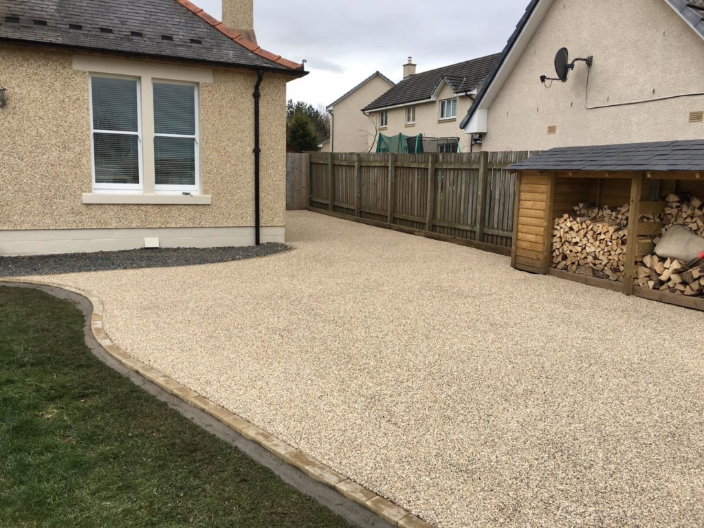 After: new driveway for house in Gorebridge, Midlothian