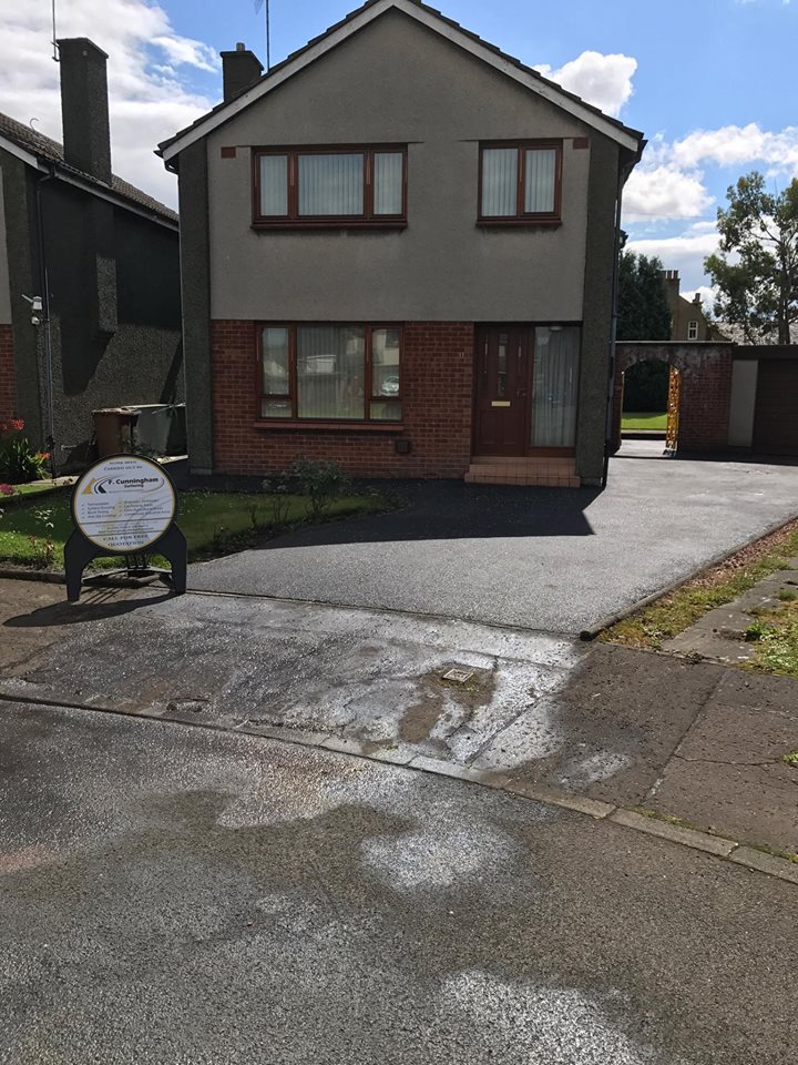 New tarmac driveway and path Kirkliston, Edinburgh