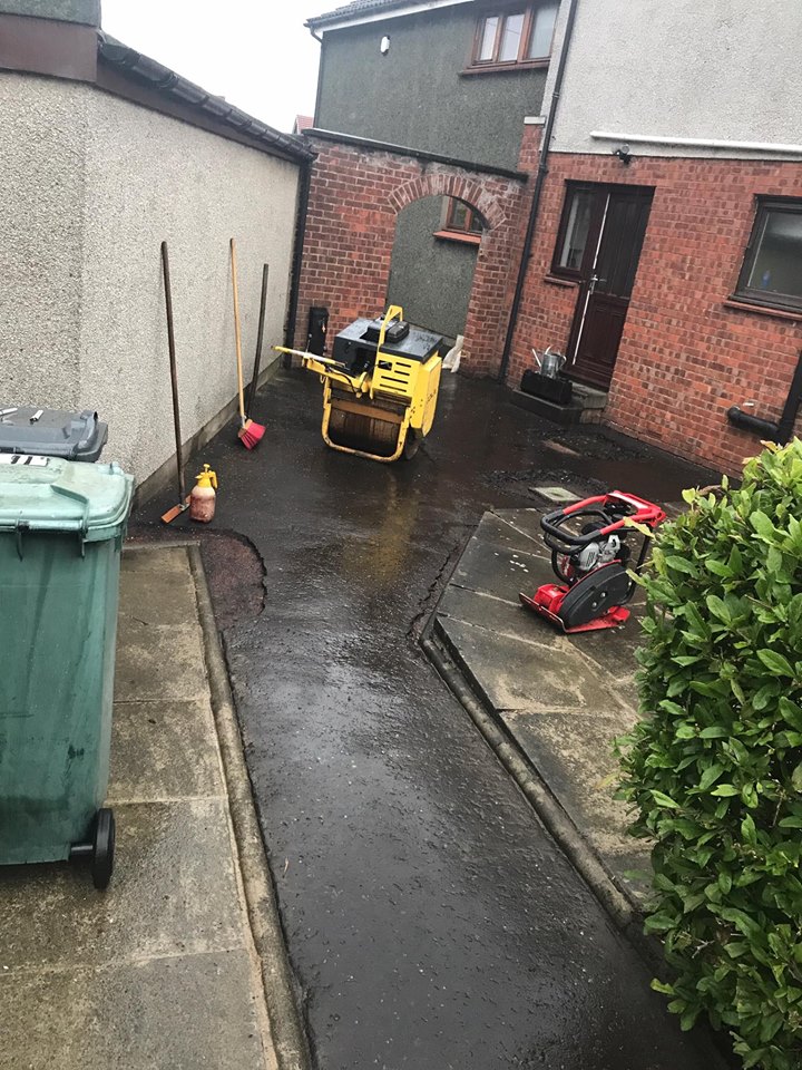 New tarmac driveway and path Kirkliston, Edinburgh