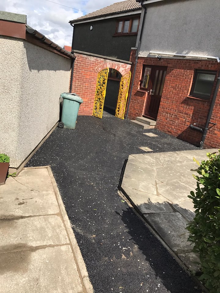 New tarmac driveway and path Kirkliston, Edinburgh