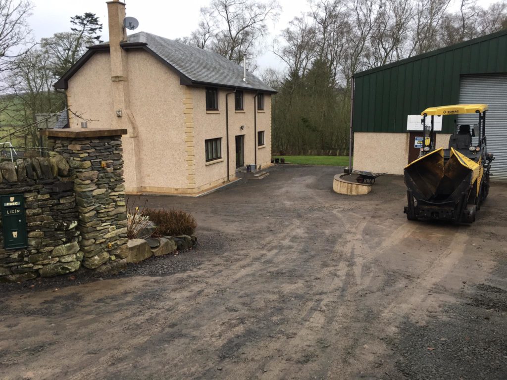 Before: New tarmac driveway, Lauder, Scottish Borders