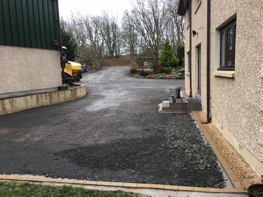 Before: New tarmac driveway, Lauder, Scottish Borders