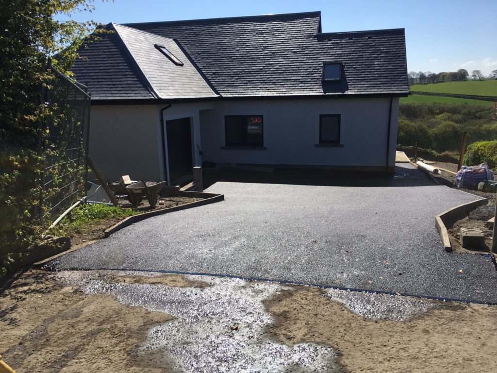 New tarmac driveway for house, Lilliesleaf, Scottish Borders