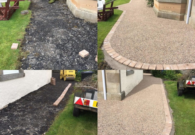 surface dressing pedestrian walkway