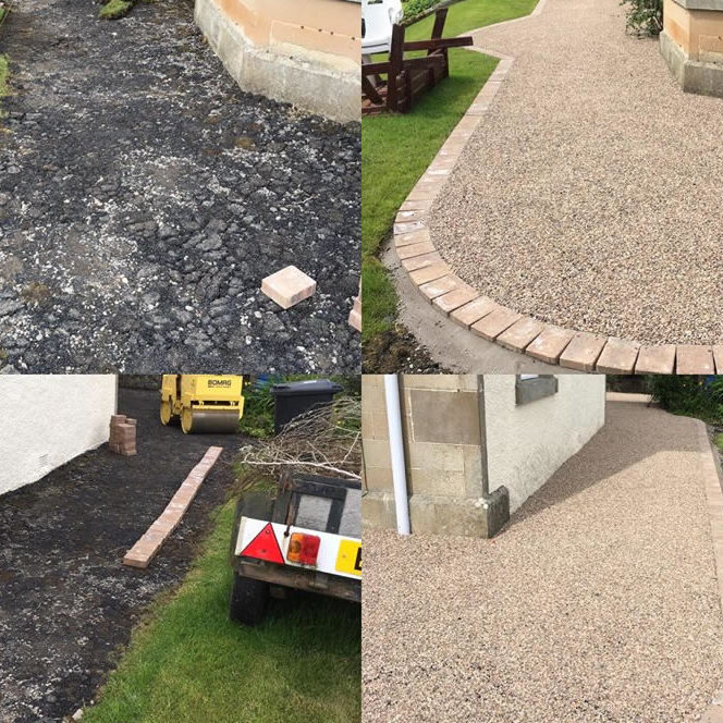 surface dressing pedestrian walkway