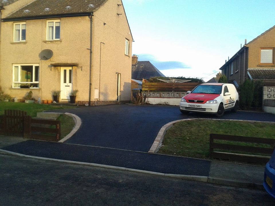 Tarmac driveway for a house