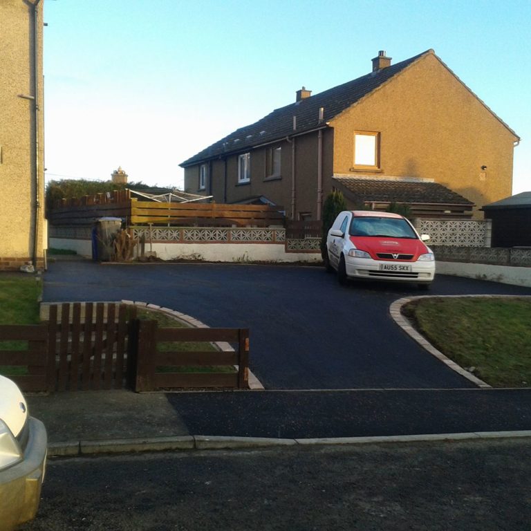 Tarmac driveway for a house