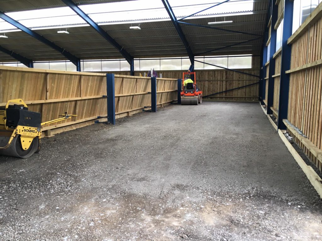 Tarmac business driveway, carpark and stables