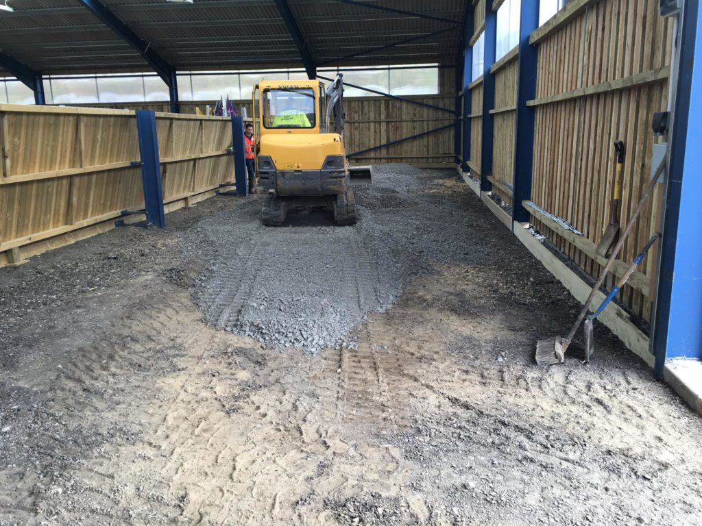 Tarmac business driveway, carpark and stables