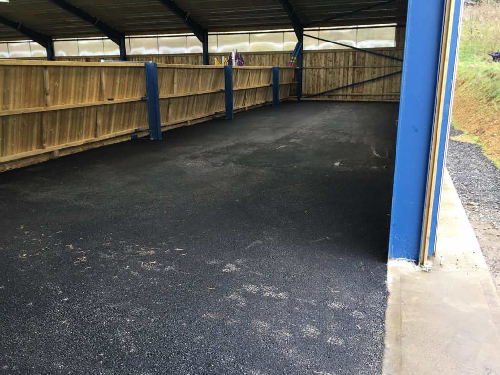 Tarmac business driveway, carpark and stables