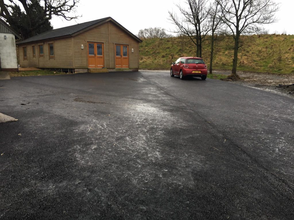 Tarmac business driveway, carpark and stables