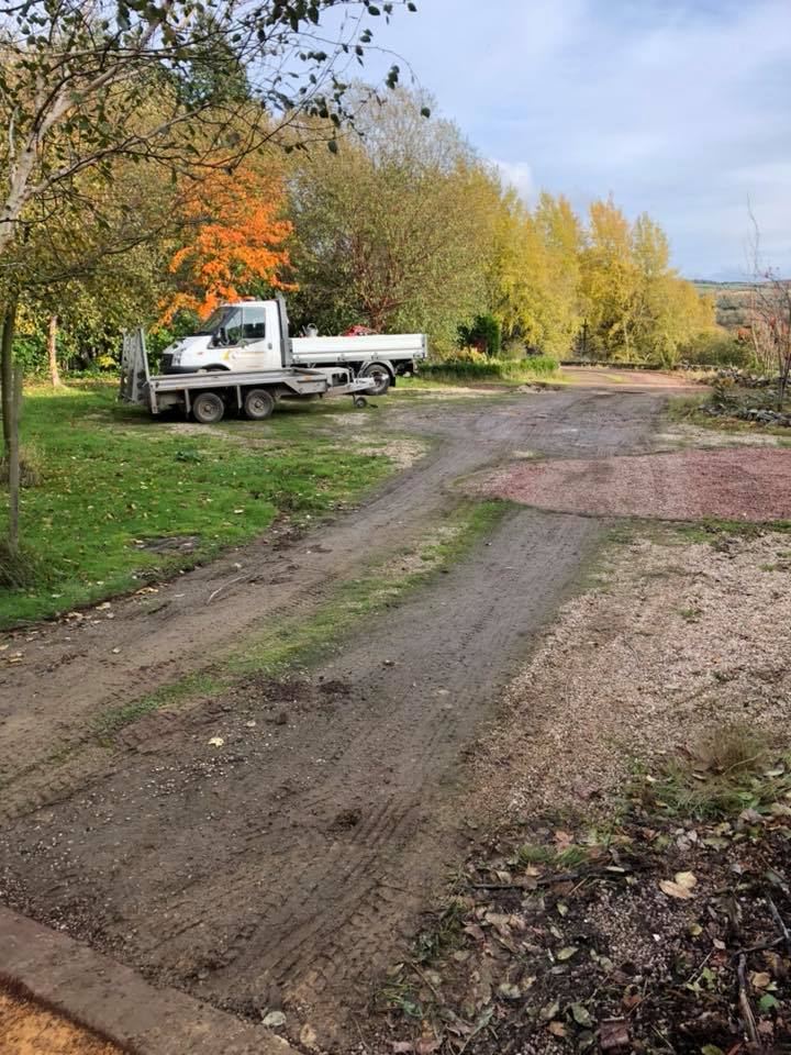 new driveway and parking area - Hawick Scotland 8