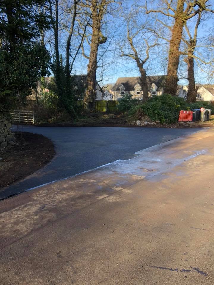 new entrance-way to drive - Duns, Scottish Borders