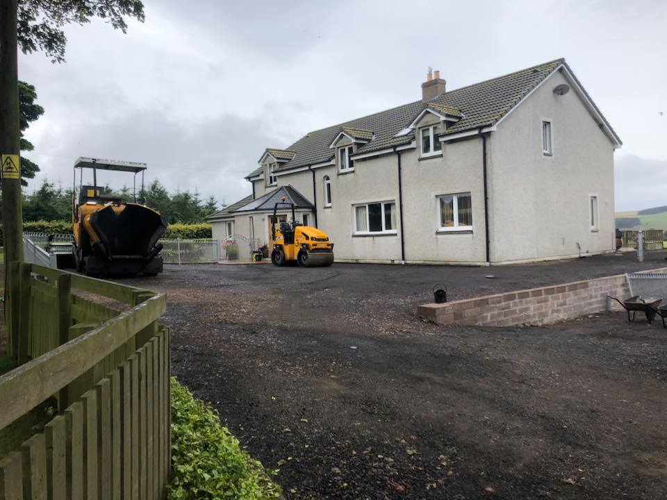 New Driveway & Parking Family Home, Grantshouse, Berwickshire