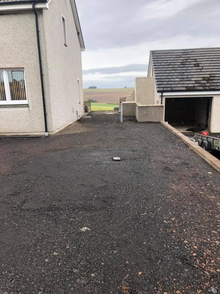 New Driveway & Parking Family Home, Grantshouse, Berwickshire