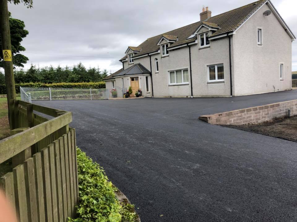 New Driveway & Parking Family Home, Grantshouse, Berwickshire