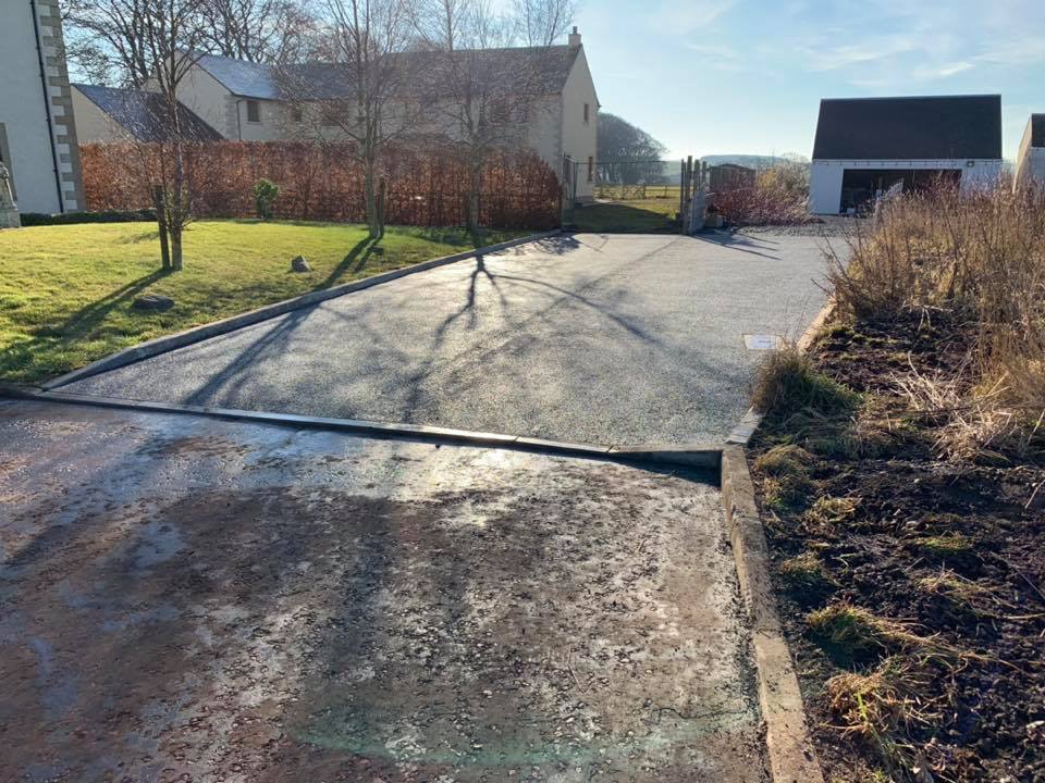 New Driveway Westruther, Scottish Borders