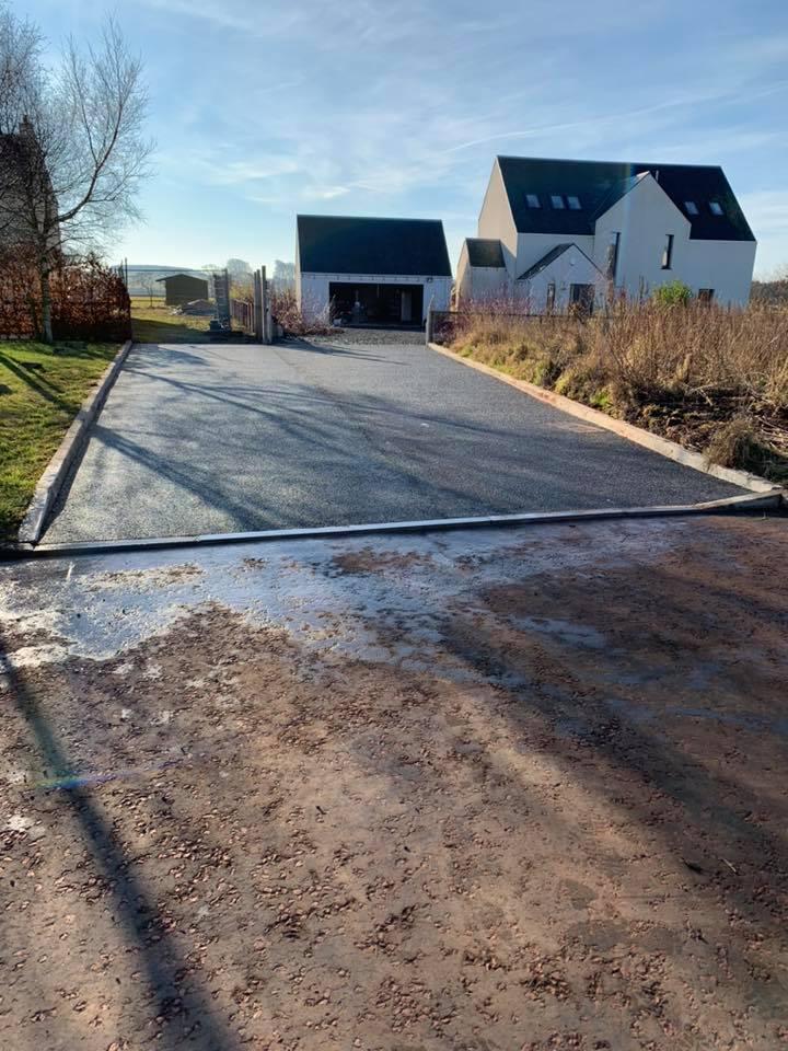 New Driveway Westruther, Scottish Borders