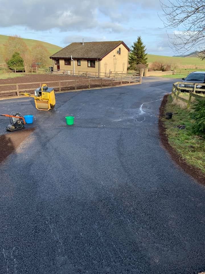 Tarmac Farm Road and Yard, Biggar, Scotland