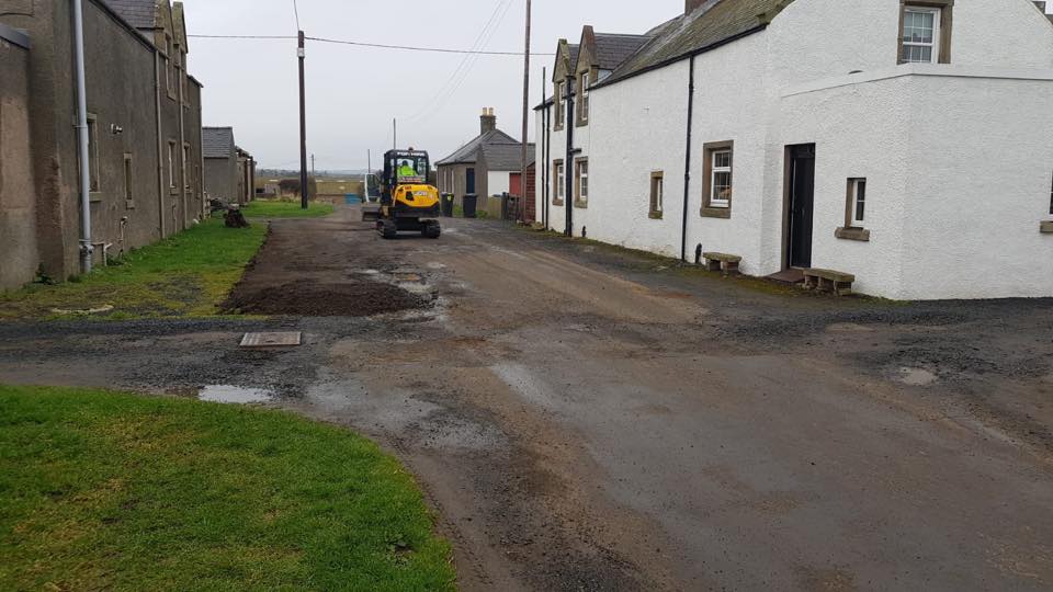 Tarmac Farm Entrance Road, Kelso, Scotland