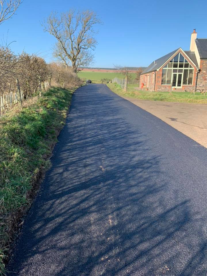 Tarmac Long Farm Road, Earlston, Scotland