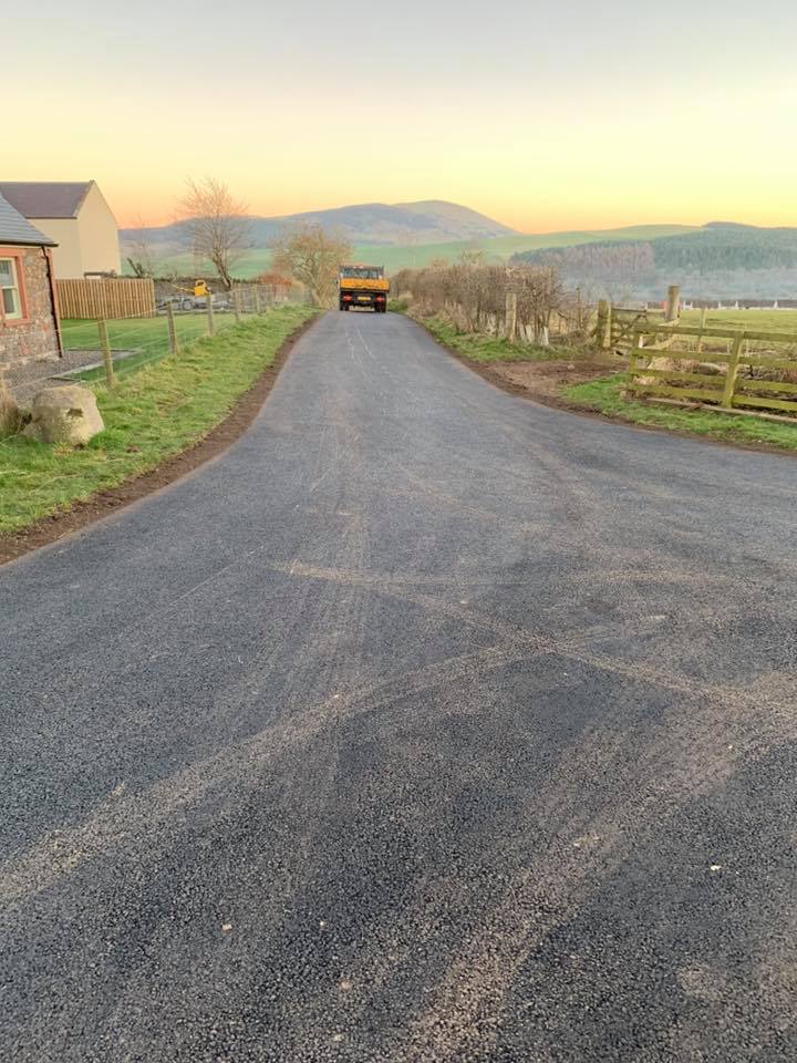 Tarmac Long Farm Road, Earlston, Scotland