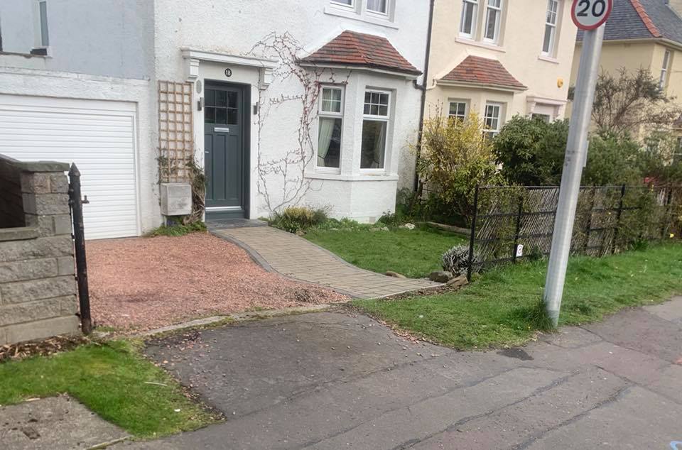 Two New Entrances to Driveways - Craiglockhart Edinburgh