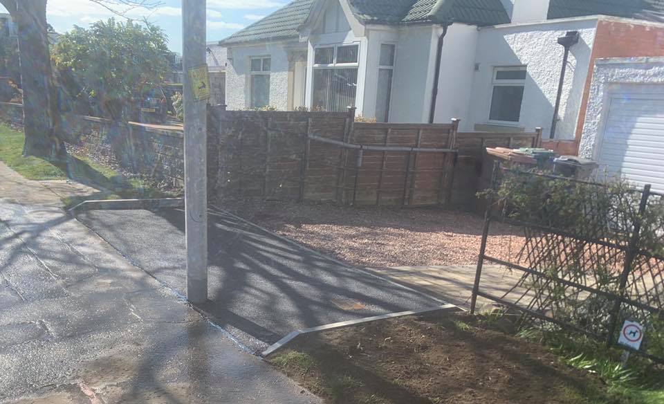 Two New Entrances to Driveways - Craiglockhart Edinburgh