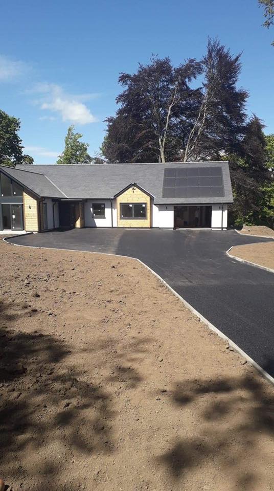 New Driveway for Fjordhus Scandinavian House - Galashiels