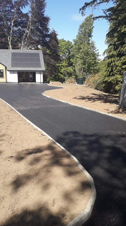 New Driveway for Fjordhus Scandinavian House - Galashiels