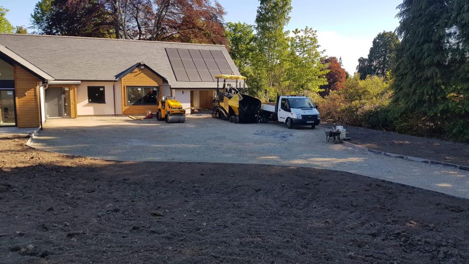 New Driveway for Fjordhus Scandinavian House - Galashiels