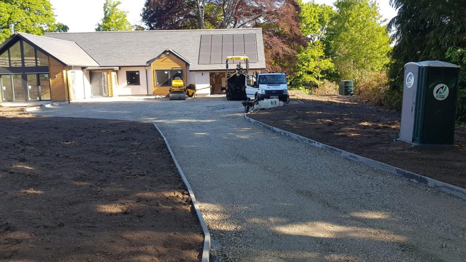 New Driveway for Fjordhus Scandinavian House - Galashiels