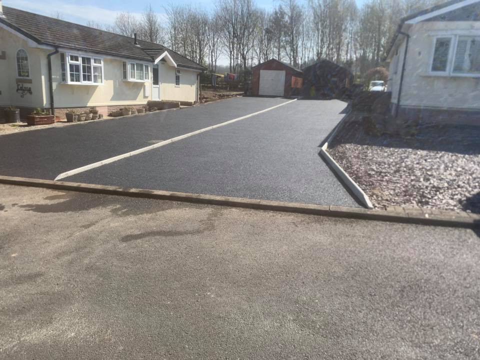 Two New Tarmac Driveways - Springwood Estate, Kelso