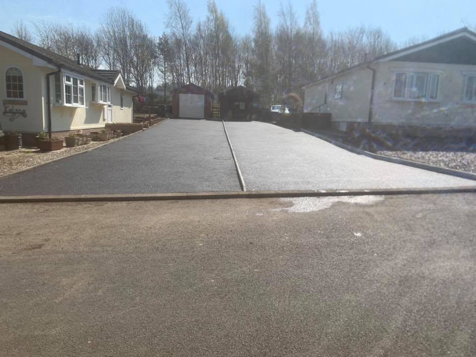 Two New Tarmac Driveways - Springwood Estate, Kelso