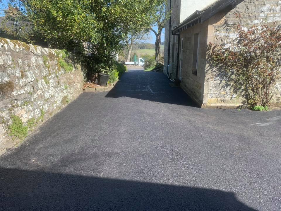 New Driveway with Drains and Edging - Selkirk, Scottish Borders
