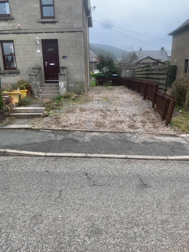 New Driveway Innerleithen, Scottish Borders BEFORE