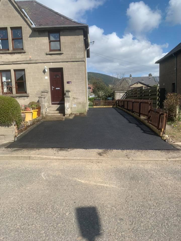 New Driveway Innerleithen, Scottish Borders AFTER