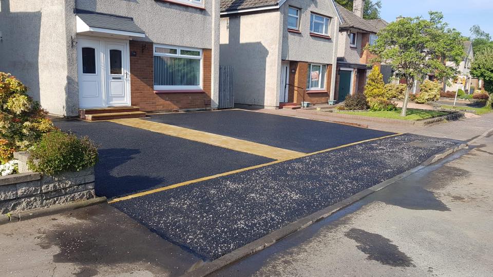 Tarmac Driveway with Mono Block Border - Edinburgh