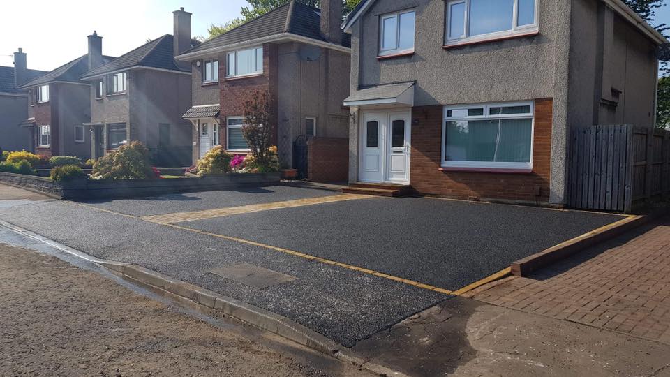 Tarmac Driveway with Mono Block Border - Edinburgh