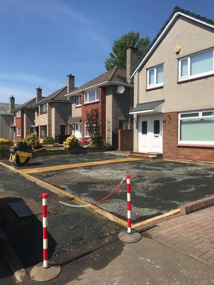 PREPARATION WORK - Tarmac Driveway with Mono Block Border - Edinburgh