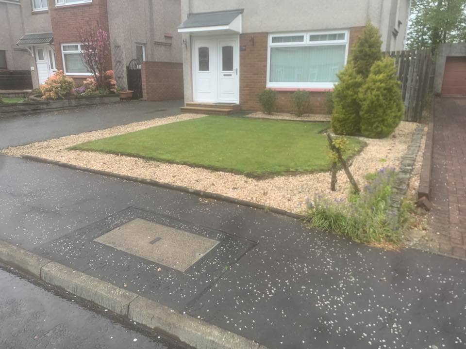 BEFORE - Tarmac Driveway with Mono Block Border - Edinburgh