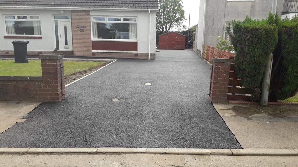 New Tarmac Driveway with Kerb Edging - Carluke, Lanarkshire