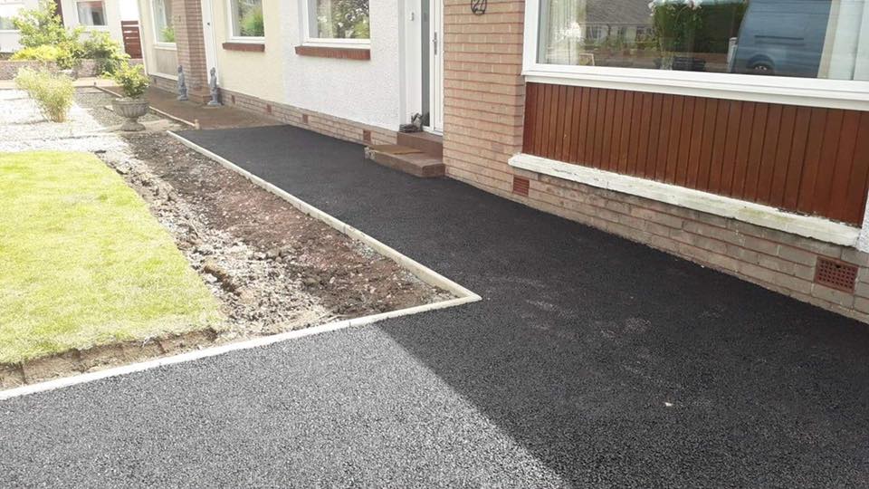 New Tarmac Driveway with Kerb Edging - Carluke, Lanarkshire